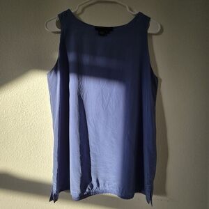 Women's Blue Sleeveless Top